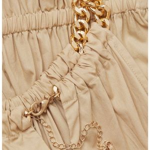 MICHAEL Michael Kors
Cotton Poplin Chain Midi-Dress
Khaki, size Medium - NWT